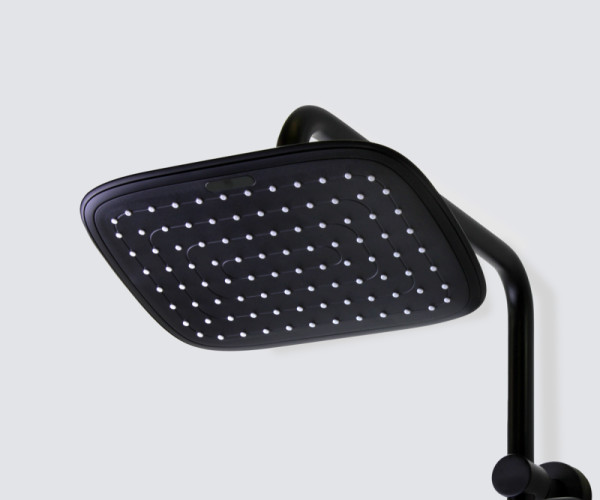 Душевая система Bronze de Luxe AVANTGARDE 2039RGB, черный/розовое золото. Фото 7