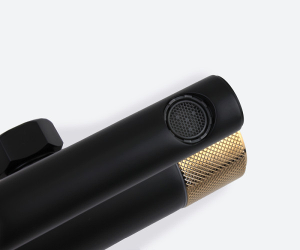 Душевая система Bronze de Luxe AVANTGARDE 2039RGB, черный/розовое золото. Фото 9