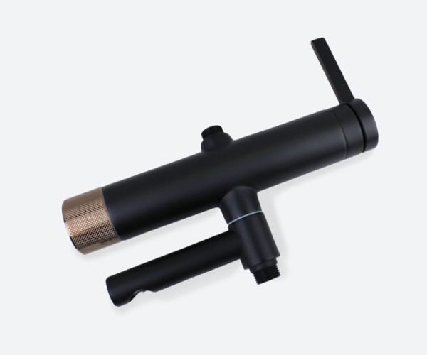 Душевая система Bronze de Luxe AVANTGARDE 2039RGB, черный/розовое золото. Фото 10