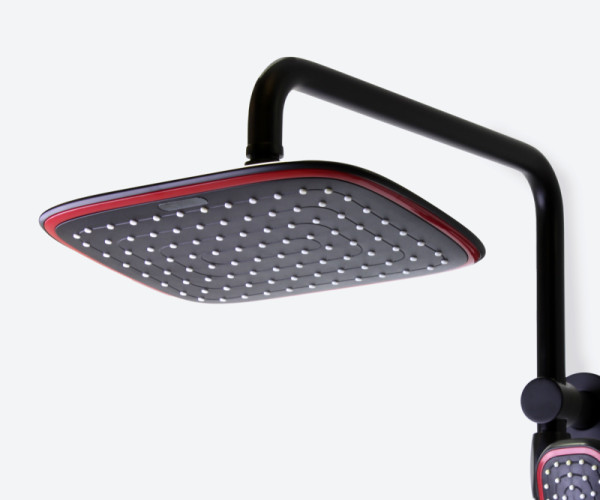 Душевая система Bronze de Luxe AVANTGARDE 2039RH, черный/красный. Фото 8