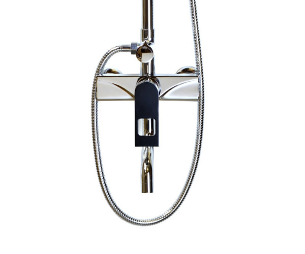 Душевая система Bronze de Luxe Element EL77/1CB, хром/черный. Фото 4