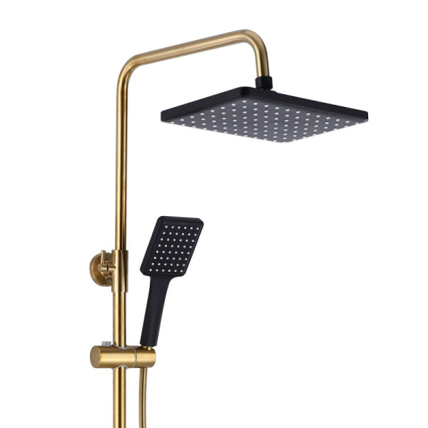 Душевая система Bronze de Luxe Element EL77/1GB, матовое золото/черный. Фото 4