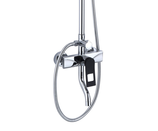 Душевая система Bronze de Luxe Element EL77CB, хром/черный. Фото 6