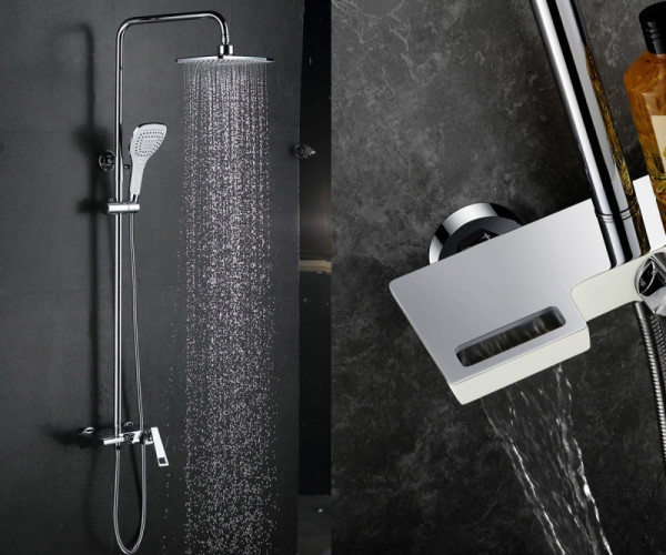 Душевая система Bronze de Luxe QUADRO LT919, хром. Фото 4