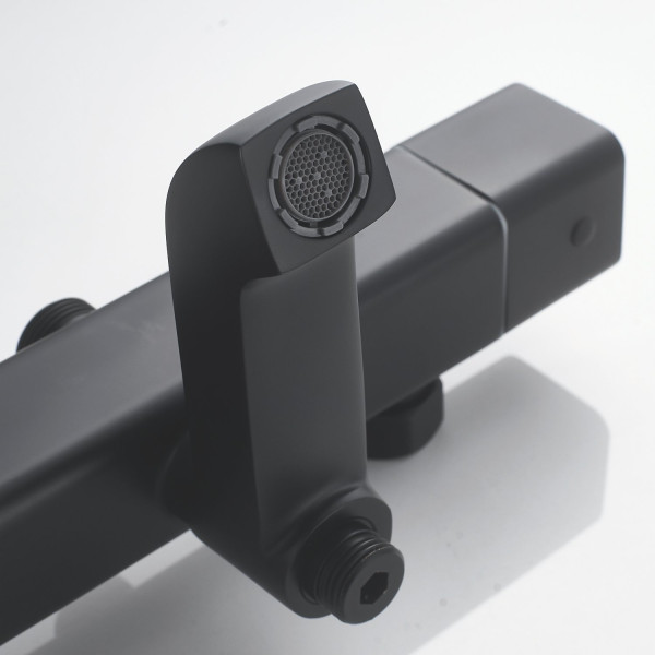 Душевая система c термостатом Shevanik S3096H, черный. Фото 4