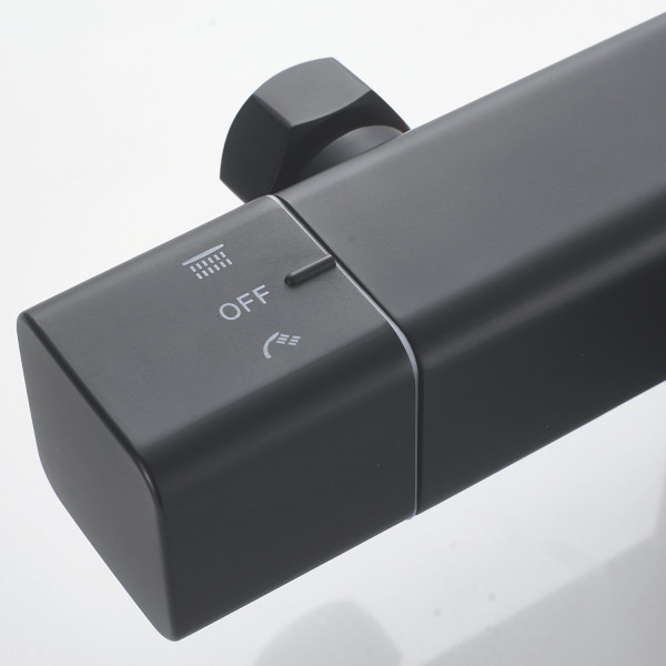 Душевая система c термостатом Shevanik S3096H, черный. Фото 5