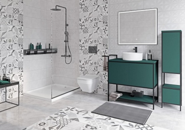 Душевая система Cersanit BRASKO BLACK (смеситель термостатический) 3 режима шланг 150 металл, черный. Фото 3