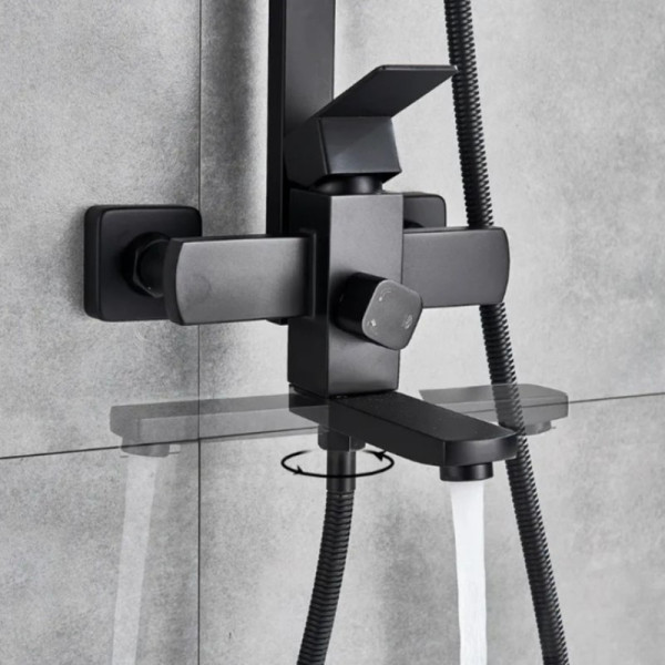 Душевая система D-Lin D10A03, черная. Фото 3