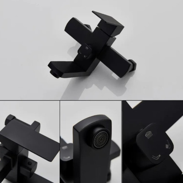 Душевая система D-Lin D10A03, черная. Фото 4