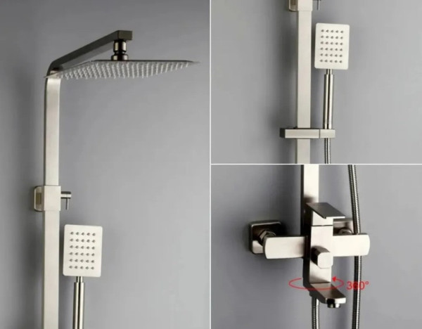 Душевая система D-Lin H10A21, сатин. Фото 6