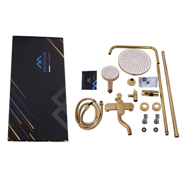 Душевая система FASHUN A2485-35, золото. Фото 3