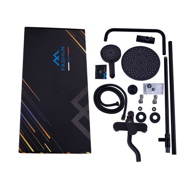 Душевая система FASHUN A2485-7, чёрный. Фото 4