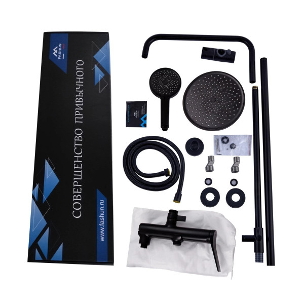 Душевая система FASHUN A2486-7, черный. Фото 3