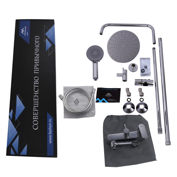 Душевая система FASHUN A2489, хром. Фото 3