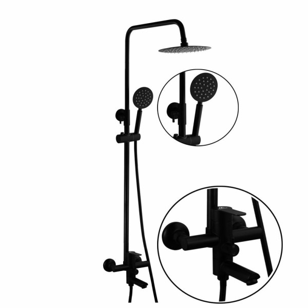 Душевая система FASHUN A52401-7A, черный. Фото 1