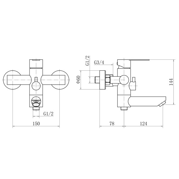 Душевая система FASHUN A52401N-1, сатин. Фото 2