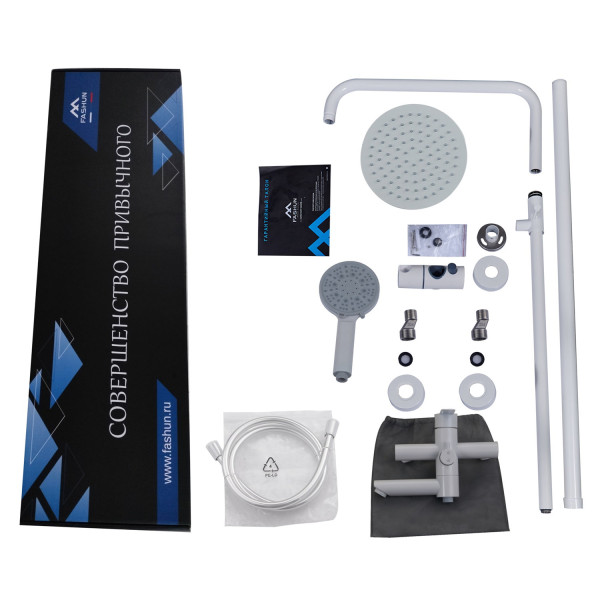 Душевая система FASHUN A52401N-8A, белый. Фото 3