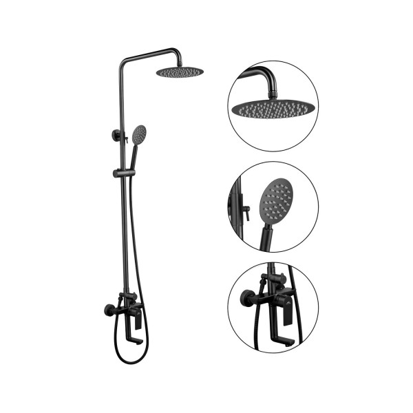 Душевая система FASHUN A52419-17, графит. Фото 1