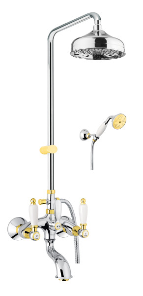 Душевая система Fiore COLONIALE 02CO0615, хром/золото. Фото 1