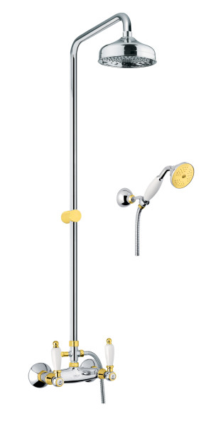 Душевая система Fiore COLONIALE 02CO0620, хром/золото. Фото 1