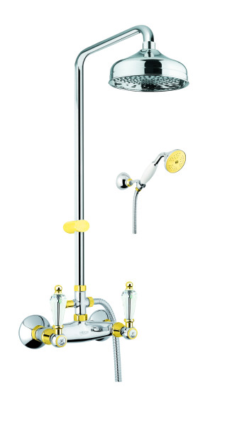 Душевая система Fiore GIOIELLI (SWAROVSKI®) 08CO0620, хром/золото. Фото 1