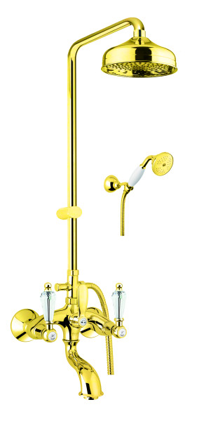 Душевая система Fiore GIOIELLI (SWAROVSKI®) 08OO0615, золото. Фото 1