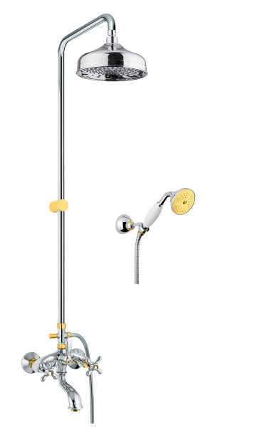 Душевая система Fiore MARGOT SKY (SWAROVSKI®) 01CO0615, хром/золото. Фото 1