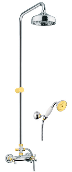 Душевая система Fiore MARGOT SKY (SWAROVSKI®) 01CO0620, хром/золото. Фото 1