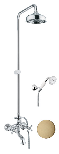 Душевая система Fiore MARGOT SKY (SWAROVSKI®) 01ZZ0615, бронза. Фото 1