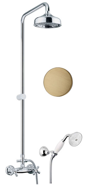 Душевая система Fiore MARGOT SKY (SWAROVSKI®) 01ZZ0620, бронза. Фото 1