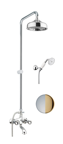 Душевая система Fiore VENERE SKY (SWAROVSKI®) 13CO0615, хром/золото. Фото 1