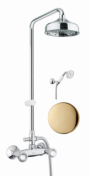 Душевая система Fiore VENERE SKY (SWAROVSKI®) 13OO0620, золото. Фото 1