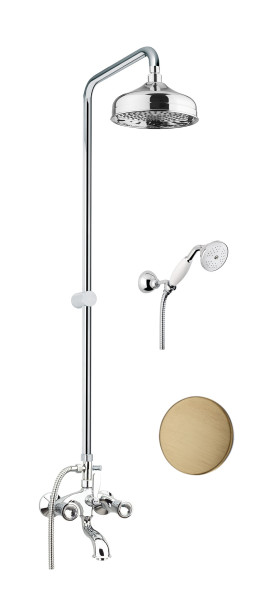 Душевая система Fiore VENERE SKY (SWAROVSKI®) 13ZZ0615, бронза. Фото 1