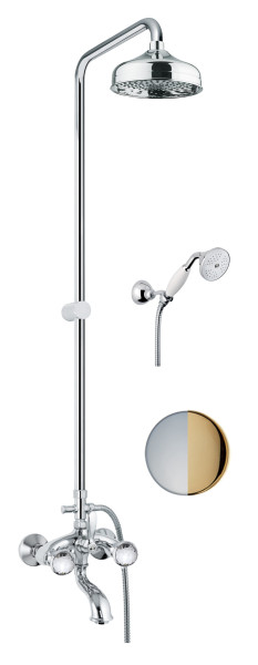 Душевая система Fiore XT SKY (SWAROVSKI®) 17CO0615, хром/золото. Фото 1