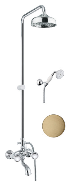 Душевая система Fiore XT SKY (SWAROVSKI®) 17ZZ0615, бронза. Фото 1