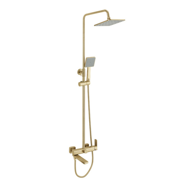 Душевая система Fmark FS8745-22C, матовое золото. Фото 1