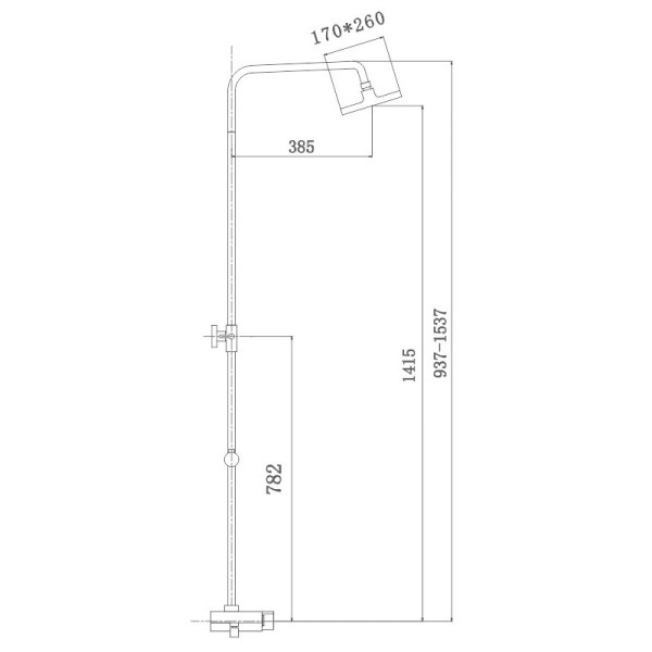 Душевая система Haiba HB2419, белый. Фото 2