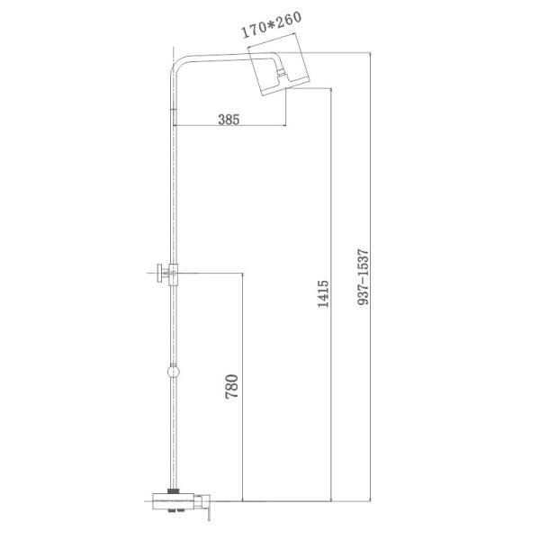 Душевая система Haiba HB2421, белый. Фото 2