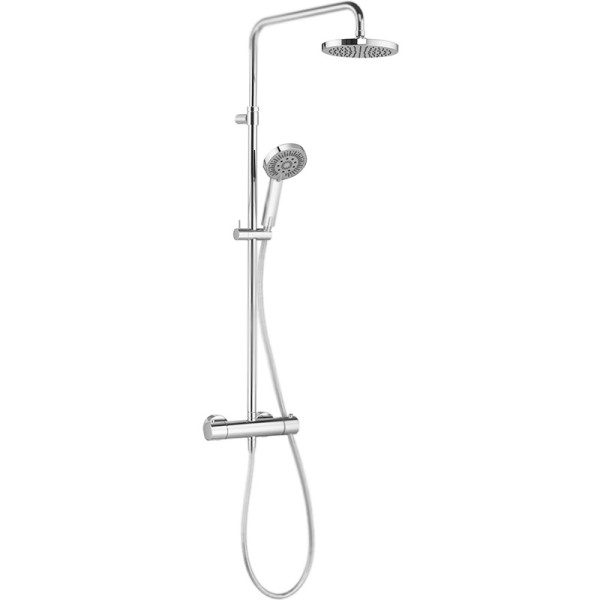 Душевая система KLUDI A-QA DUAL SHOWER SYSTEM с термостатом, хром (6609505-00). Фото 1