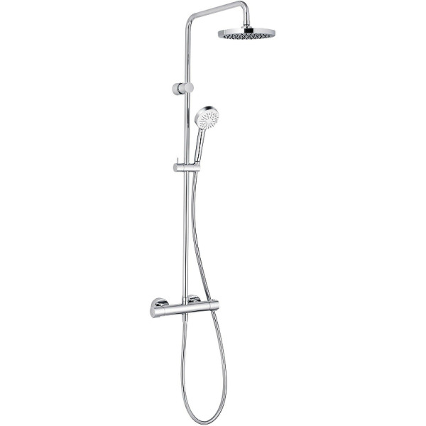 Душевая система KLUDI LOGO DUAL SHOWER SYSTEM с термостатом, хром (6809405-00). Фото 1