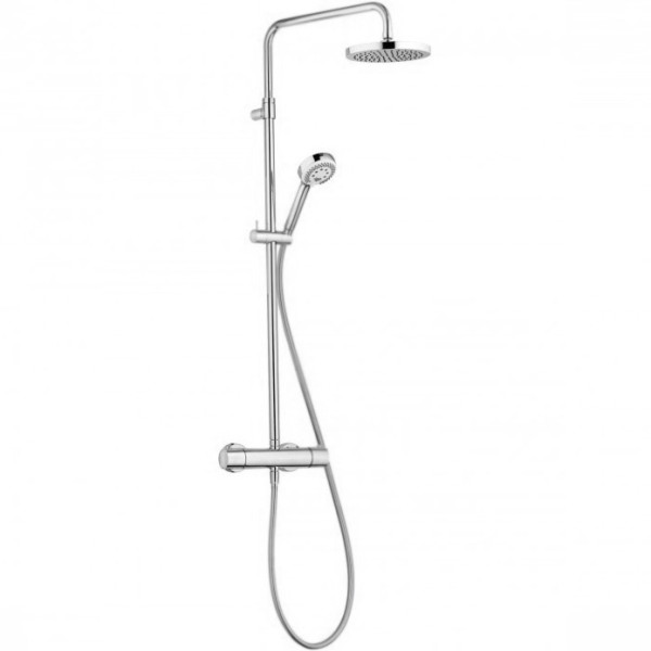 Душевая система KLUDI LOGO DUAL SHOWER SYSTEM с термостатом, хром (6809505-00). Фото 1