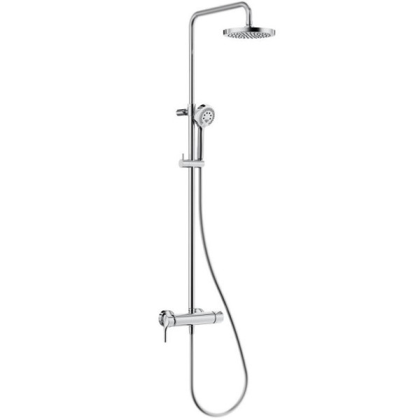 Душевая система KLUDI LOGO DUAL SHOWER SYSTEM со смесителем, хром (6808505-00). Фото 1
