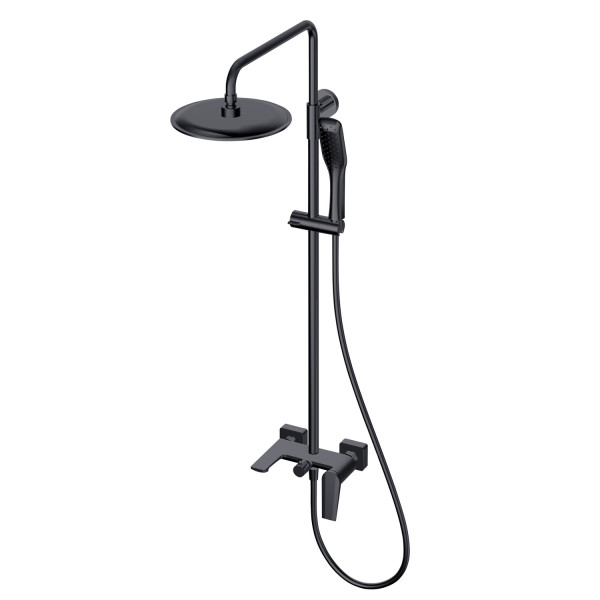 Душевая система OLIVE S VIAR 28511VRB, черный. Фото 1