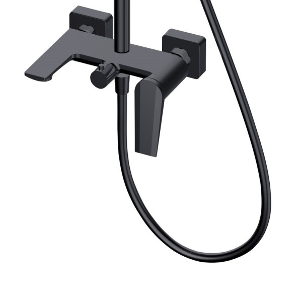 Душевая система OLIVE S VIAR 28511VRB, черный. Фото 3