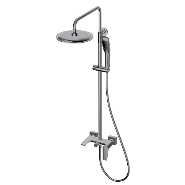 Душевая система OLIVE S VIAR 28511VRGM, оружейная сталь. Фото 1