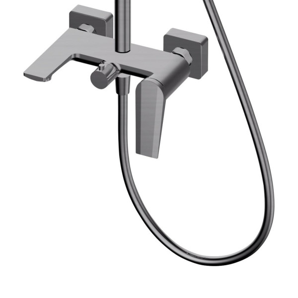 Душевая система OLIVE S VIAR 28511VRGM, оружейная сталь. Фото 3