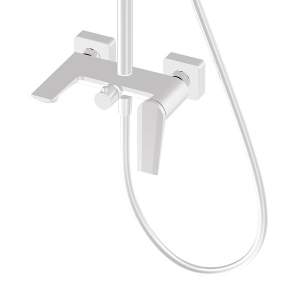 Душевая система OLIVE S VIAR 28511VRW, белый. Фото 3