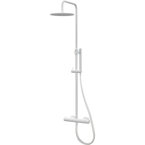 Душевая система Paffoni Mini Birillo ZCOL638LIQBO белая матовая. Фото 1