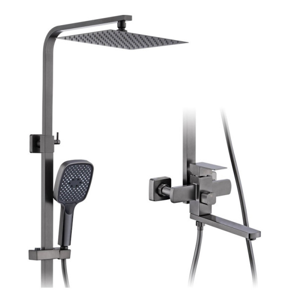 Душевая система Prohanss P30.24.09, графит. Фото 1