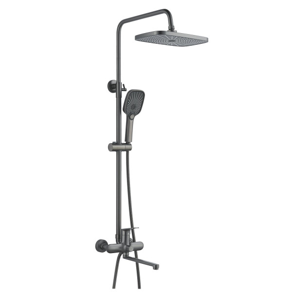 Душевая система Raffine F3685T, оружейная сталь. Фото 1
